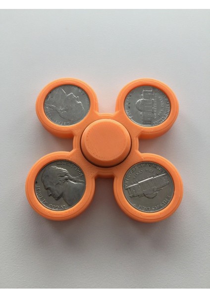 Dört Nikel Fidget Spinner - Azaltan Eğlenceli Fidget Spinner THN2266493