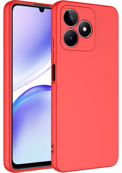Realme Note 50 ile Uyumlu Kılıf Kırmızı Lansman Kapak (Realme Note 50 ile Uyumlu, Kırmızı)