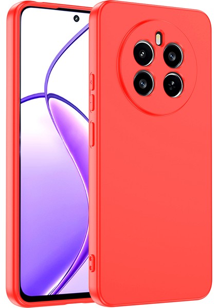 Realme 12 4g ile Uyumlu Kılıf Kırmızı Lansman Kapak (Realme 12 4g ile Uyumlu, Kırmızı)