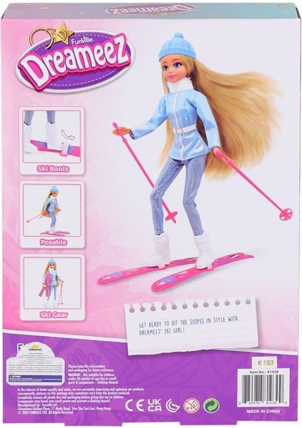 Nessiworld 1081030 Dreameez Bebek ve Kayak Seti -Sunman