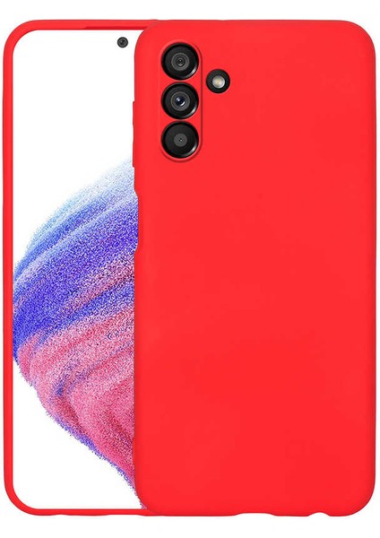 Samsung Galaxy A04S ile Uyumlu Kılıf Kırmızı Lansman Kapak (Samsung Galaxy A04S ile Uyumlu, Kırmızı)