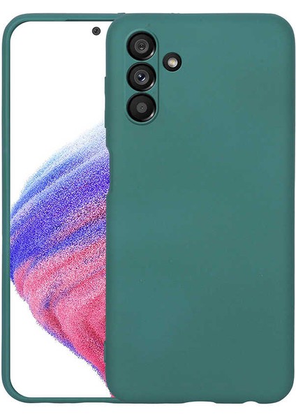 Samsung Galaxy A04S ile Uyumlu Kılıf Koyu Yeşil Lansman Kapak (Samsung Galaxy A04S ile Uyumlu, Koyu Yeşil)