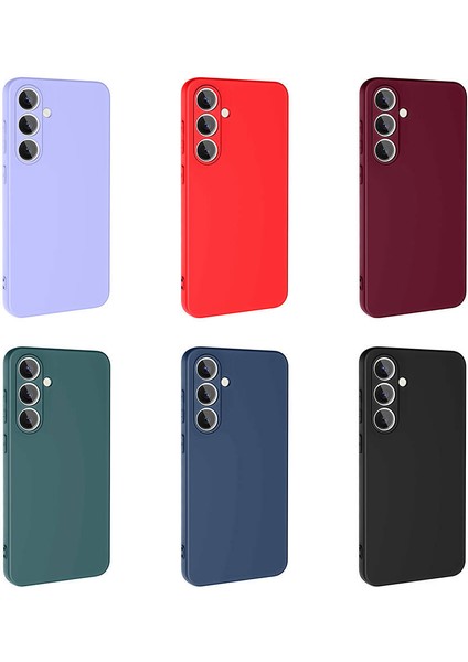 Samsung Galaxy S24 Fe ile Uyumlu Kılıf Lila Lansman Kapak (Samsung Galaxy S24 Fe ile Uyumlu, Lila)