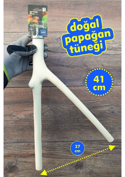 Venty 41 cm Doğal Papağan Tüneği | Jako, Amazon, Sultan, Konur, Kayık, Alex, Monk, Lori, Senegal - T247
