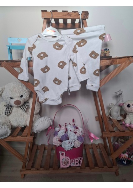 Bebek Ayıcık Desenli 2'li Takım fiyatları