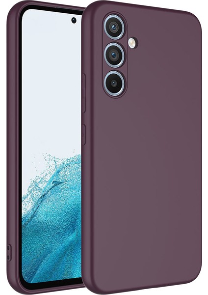 Samsung Galaxy A54 ile Uyumlu Kılıf Mürdüm Lansman Kapak (Samsung Galaxy A54 ile Uyumlu, Mürdüm)