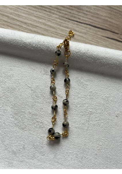 Minimal Bıldırcın Jasper Taşı Zincir Bileklik fiyatları