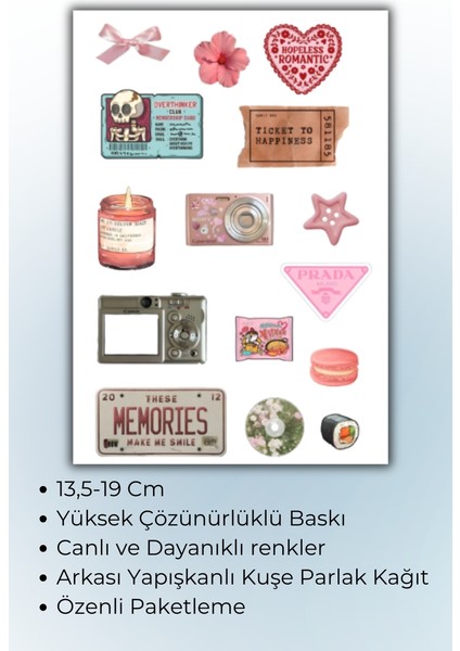 Vintage Temalı Sticker Planner Ajanda Bullet Journal Için Uygun fiyatları