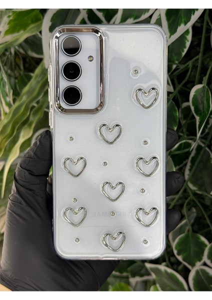 Samsung Galaxy S25 Kalpli / Kurdeleli / Kirazlı Simli Kılıf