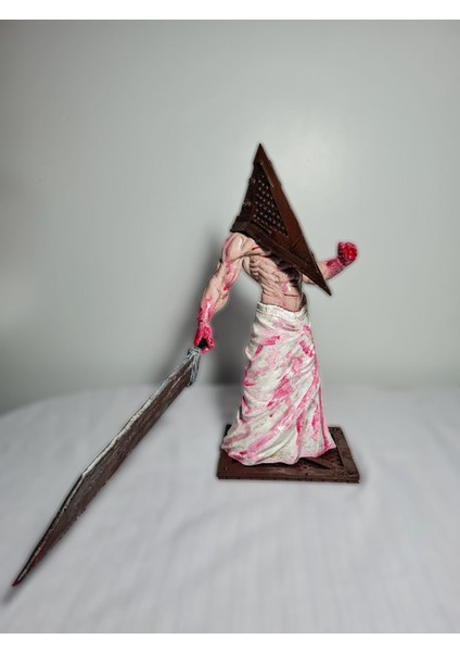 3D Pyramid Head Figür / Silent Hill 2 Heykel / Piramit Kafa / 25CM