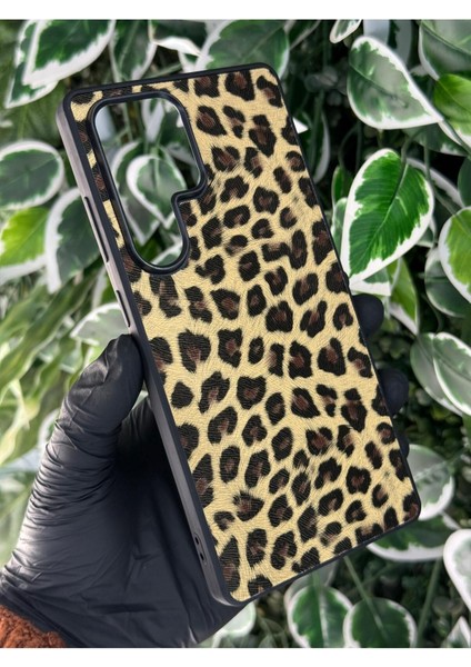 Samsung Galaxy S24 Ultra Dama ve Leopar Desenli Kılıf