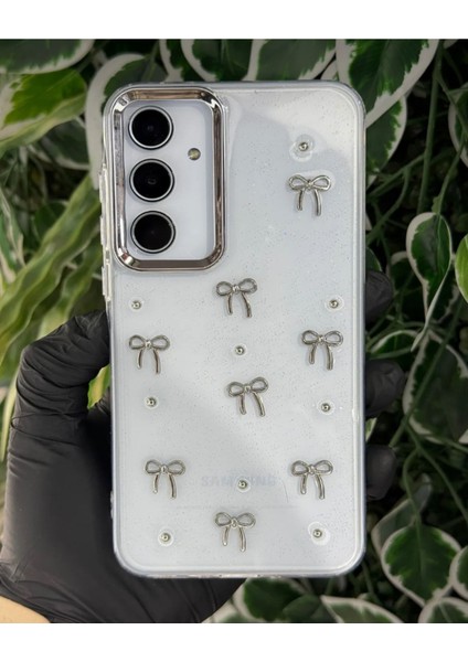 Samsung Galaxy A56 / A36 Uyumlu Kalpli / Kurdeleli / Kirazlı Simli Kılıf modelleri