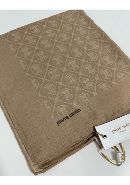 Elegans Monogram Eşarp - 1090750 -981 Camel