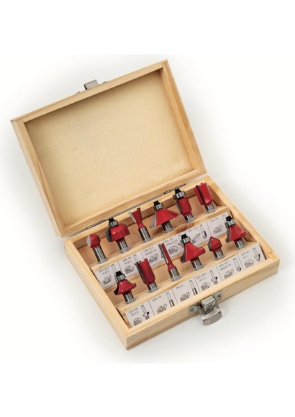 2318 Freze Bıçak Set 8 mm 12 Parça