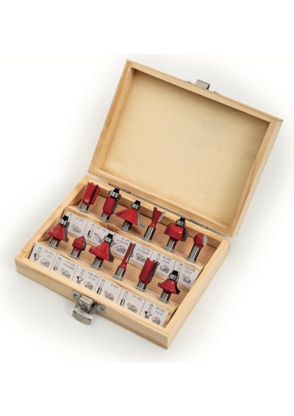 2317 Freze Bıçak Set 6 mm 12 Parça