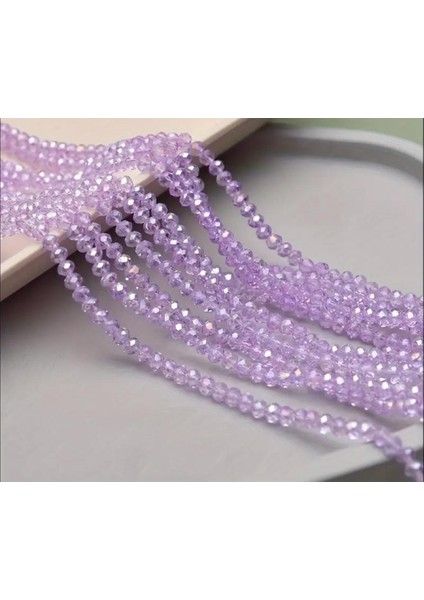 4 Mm Kristal Boncuk Lila (5 Dizi)
