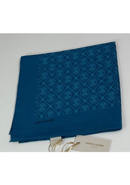 Elegans Monogram Eşarp - 1090750 -923 Petrol