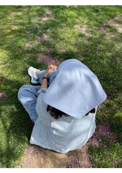 Pötikare Desenli Bebe Mavi Bandana