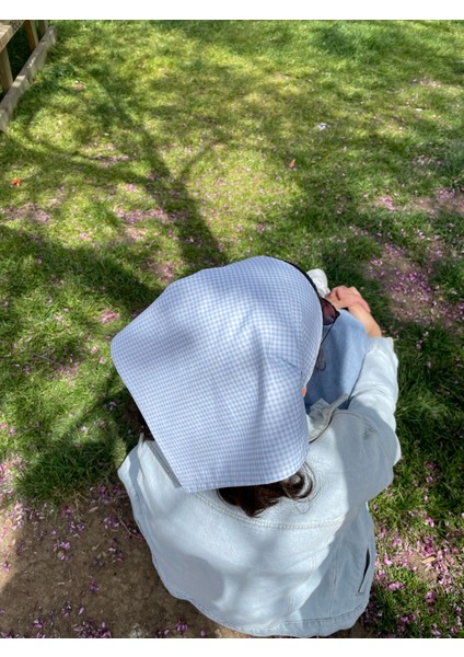 Pötikare Desenli Bebe Mavi Bandana modelleri