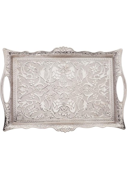 İkili Osmanlı Lale Dekorlu Kuplu Çay Bardağı, Çay Kaşığı & Tepsili modelleri