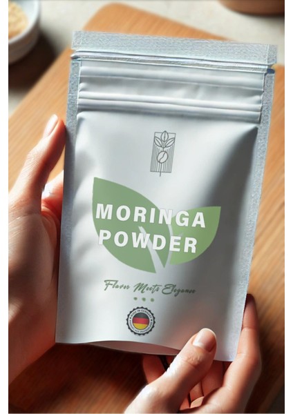 Moringa Tozu Çayı 50 gr, Premium Herbal Moringa Powder Tea ( Glutensiz, Vegan, Katkısız )