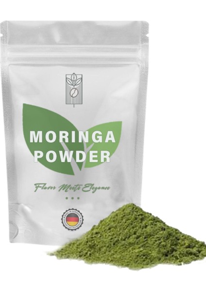 Moringa Tozu Çayı 50 gr, Premium Herbal Moringa Powder Tea ( Glutensiz, Vegan, Katkısız )