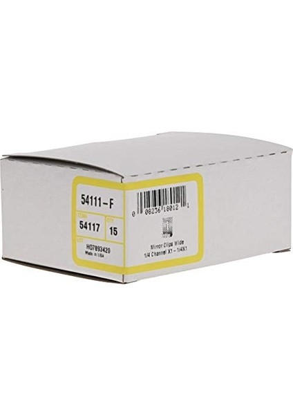 Bu Grup 54117 Kanal Geniş Ayna Clip, 1/4 1 - 1/4 Inç, 15 " Li Paket modelleri