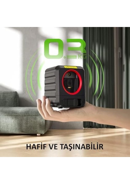 KBL90G 30 Metre Profesyonel Yatay ve Dikey Otomatik Hizalamalı Yeşil Çapraz Çizgi Lazer Distomat
