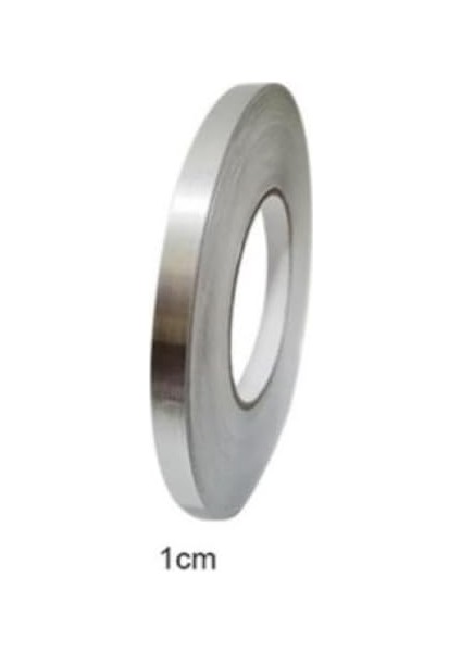 Fayans ve Karo Arası Şerit Bant, 1 cm 50 Metre Fayans Arası Kullanım Su Geçirmez Şerit Bant (Gümüş,silver)
