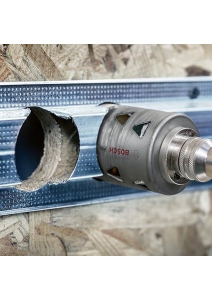 12X Pro Multi Material Delik Açma Testeresi Seti - Standart Tutucu (Yumuşak Ahşap, Alçıpan, Ø 22, 29, 35, 44, 51, 64 Mm, Professional Aksesuar Döner Matkap/vidalamalar, Darbeli Matkap/vidalama)