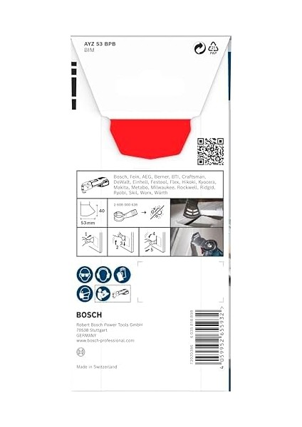 1x Pro Ayz 53 Bpb Dual-Tec Bıçak (Alçıpan Panel, Çivili Ahşap, Genişlik 53 Mm, Professional Aksesuar Çok Fonksiyonlu Makine)