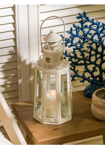 Lcw Home Dekoratif Metal Deniz Feneri Mumluk 33 cm