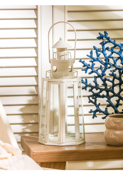 Lcw Home Dekoratif Metal Deniz Feneri Mumluk 33 cm fiyatları