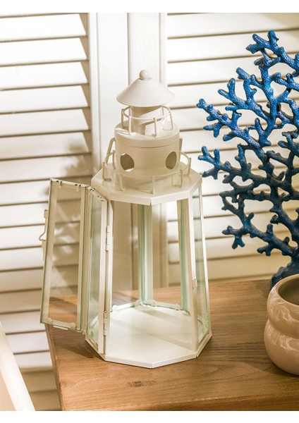 Lcw Home Dekoratif Metal Deniz Feneri Mumluk 33 cm modelleri