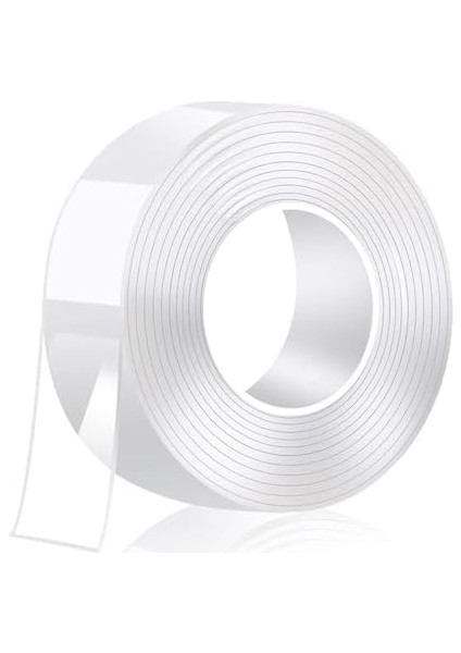 2 Metre Su Sızdırmaz Çift Taraflı Şeffaf Bant LTS-BND06 (Uzunluk 2m, GENIŞLIK:30MM, Kalınlık:1mm) Ekstra Güçlü Yıkanabilir Ince Nano Bant, Halı, Ev, Mutfak, Banyo, Araba Veya Ofis fiyatları