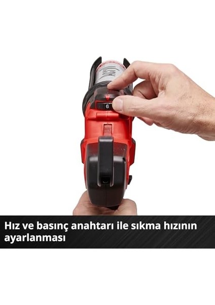 Akülü Silikon Tabancası Te-Sg 18/10 Li-Solo Power X-Change (18 V, 310 ml Kartuşlar Için, 2.000 N'ye Kadar Dağıtım Gücü, Ayarlanabilir Güç) - 4522250