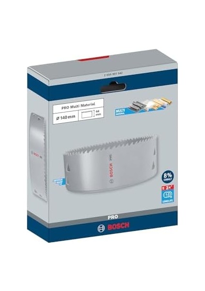 1x Pro Multi Material Delik Açma Testeresi (Yumuşak Ahşap, Alçıpan, Ø 140 Mm, Professional Aksesuar Döner Matkap/vidalamalar, Darbeli Matkap/vidalama)