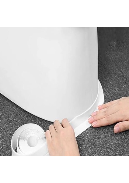 Banyo ve Mutfak Sızdırmaz Bant, Kendinden Yapışkanlı, Beyaz