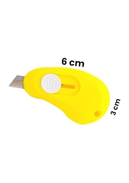 2 Adet Çelik Bıçaklı Mini Tekli Falçata Maket Bıçağı, 2 Farklı Model Portatif Küçük Falçata