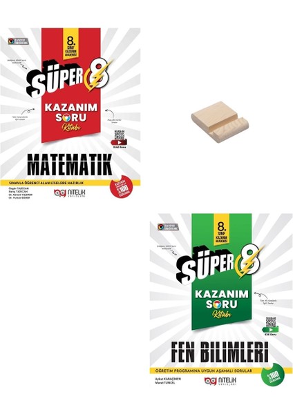 Lgs 8. Sınıf Kazanım Serisi Matematik ve Fen Bilimleri Soru Bankası + Telefon Tutucu