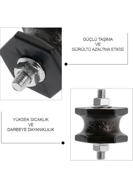 Btu Arası Titreşim Önleyici Klima Dış Ünite Takozu 4lü Set