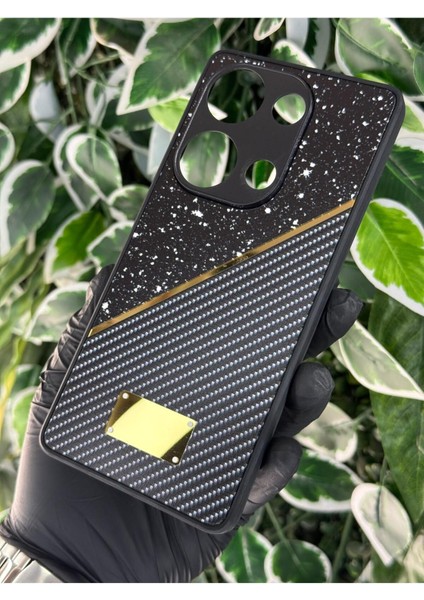 Xiaomi Redmi Note 13 Pro 4g Simli Görünümlü Gold Detaylı Kılıf fiyatları