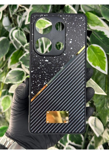 Xiaomi Redmi Note 13 Pro 4g Simli Görünümlü Gold Detaylı Kılıf modelleri