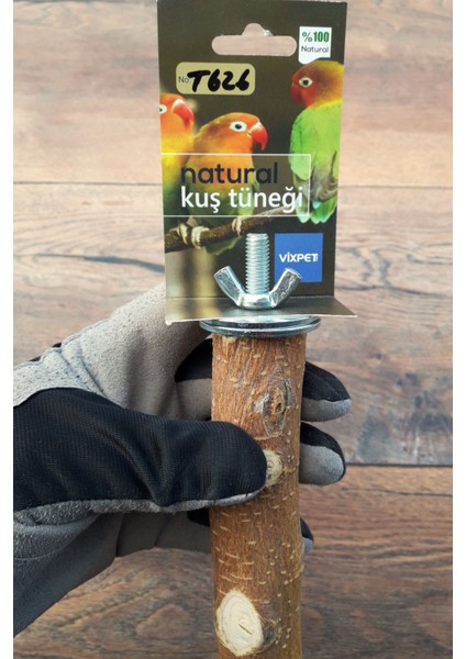 Venty 33.5 cm Doğal Papağan Tüneği | Macaw, Kakadu, Jako, Amazon, Eklektus, Alexander, Kayık - T626 modelleri