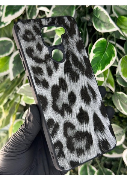 Xiaomi Redmi Note 9 Dama ve Leopar Desenli Kılıf