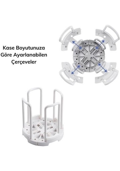 ® Tabak Bardak Kase Standı Bulaşık Kurutma Tutucu Mutfak Düzenleyici Organizatör