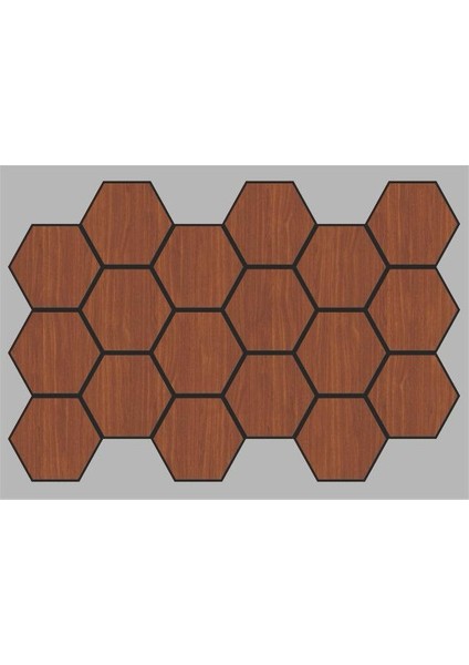 55 cm x 87 cm Jr.altıgen Mdf Akustik Keçeli Duvar Paneli (0,5m²)