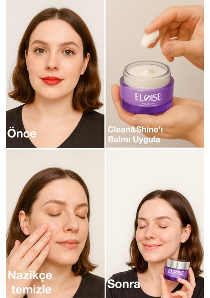 Clean&shine Makyaj ve Yüz Temizleme Balmı 50 ml Kokusuz Tüm Cilt Tiplerine Uygun fiyatları