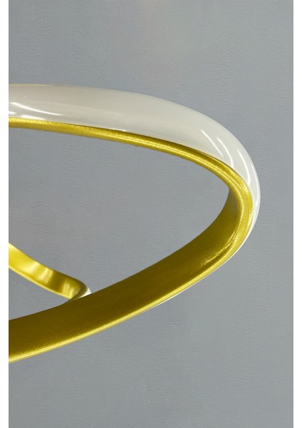 Gold Drone Tasarımlı Toplu LED Sarkıt Avize - 3 Renk, 50W