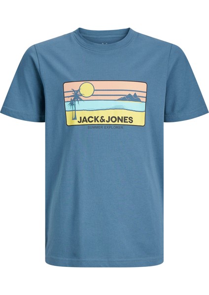 Jjpeak Summer Tee Ss Crew Neck Jnr Çocuk Antrasit Tshirt 12269975-16